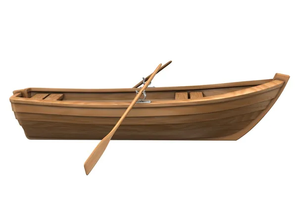 Деревянная лодка Стоковая Картинка