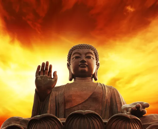 Статуя Будды Прекрасный Вид Стоковое Изображение