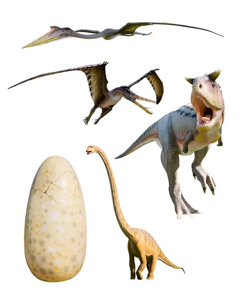 Четыре наиболее популярных динозавров - cp — стоковое фото