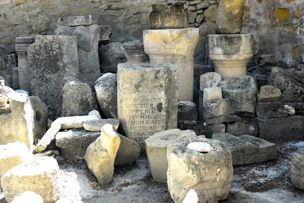 Древние руины Акрополя историческим — стоковое фото