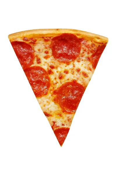 Кусок пиццы пепперони — стоковое фото