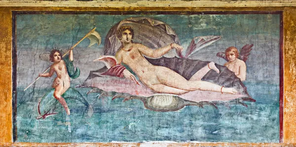 Affresco di Venere nella casa di Venere, Pompei — стоковое фото