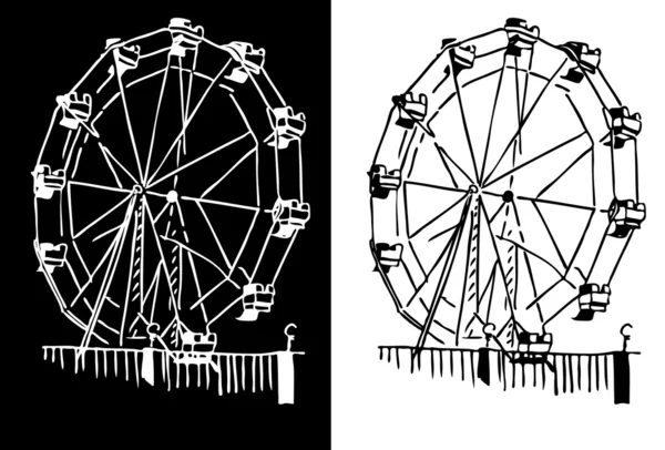 Колесо обозрения — стоковый вектор