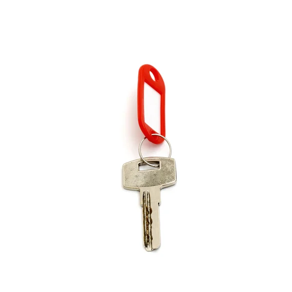 Дом ключ с пустой этикетки — стоковое фото