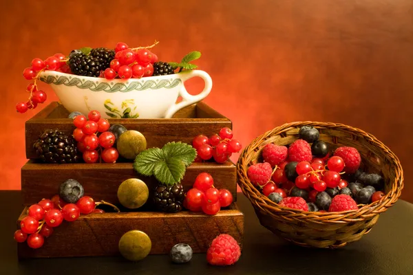 Натюрморт с ягодами — стоковое фото