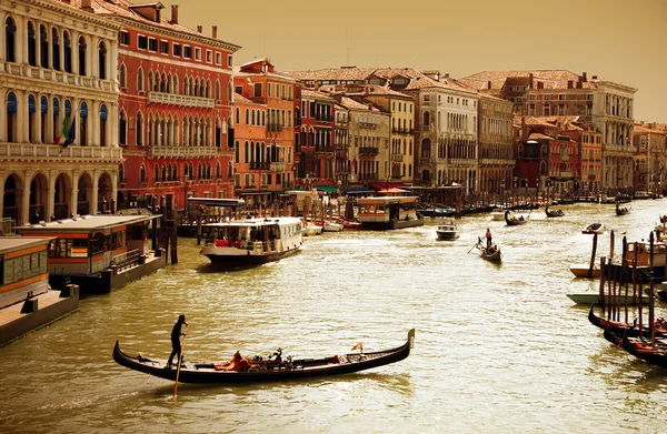 Венеция - великий канал — стоковое фото