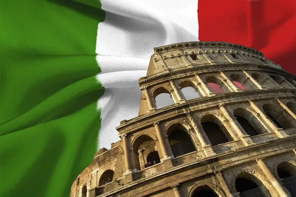Итальянский флаг Стоковое Фото