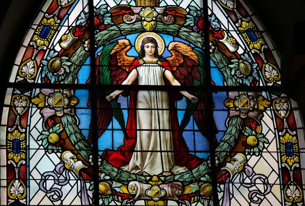 Ангел - церковные окна Стоковое Изображение