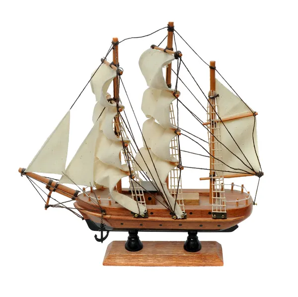 Миниатюрная модель корабля — стоковое фото