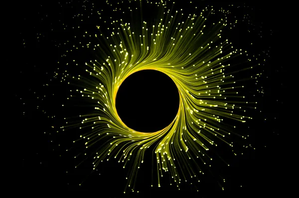 Желтый волоконно оптические затмение — стоковое фото