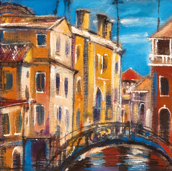 Мост от древней Венеции — стоковое фото