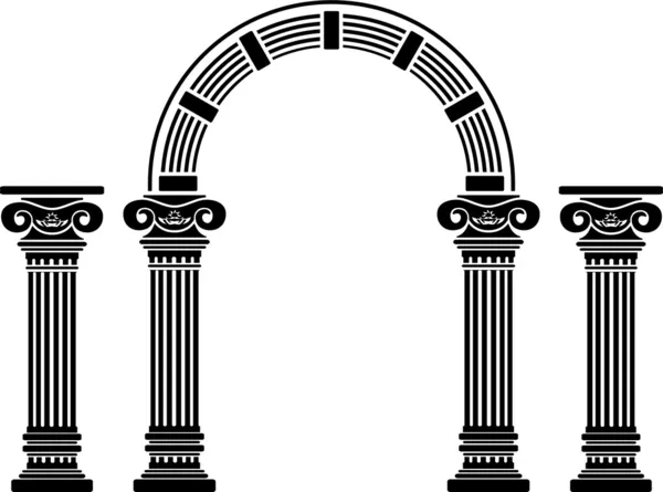 Фантазия арки и колонны — стоковый вектор