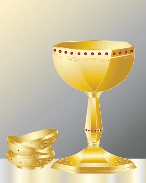 Декоративные чаши — стоковый вектор