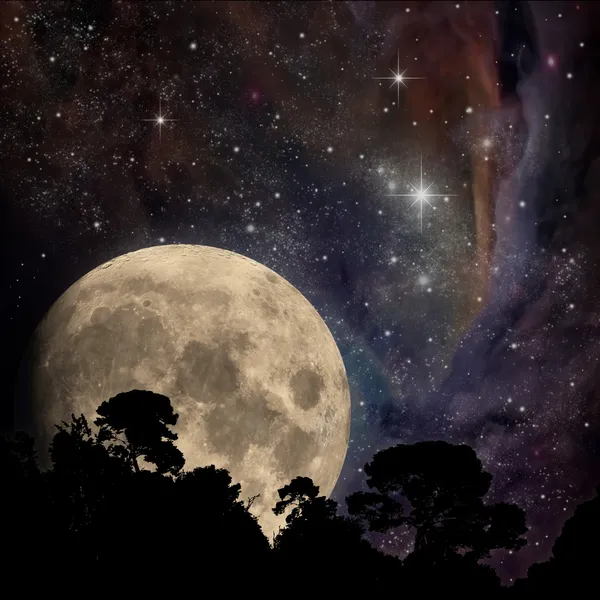 Ночное небо Стоковое Фото