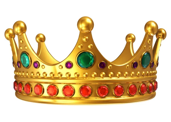 Золотая королевская корона — стоковое фото
