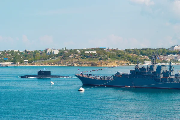 Русских кораблей и подводных лодок — стоковое фото