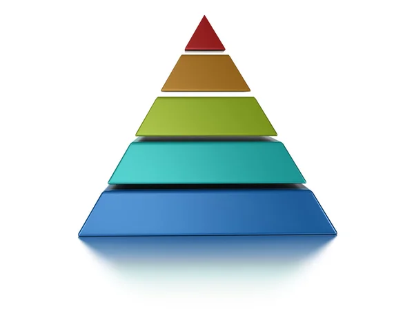 Нарезанный pyramic, 5 уровней — стоковое фото