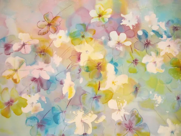 Абстрактные Цветы в мягких пастельных тонах — стоковое фото