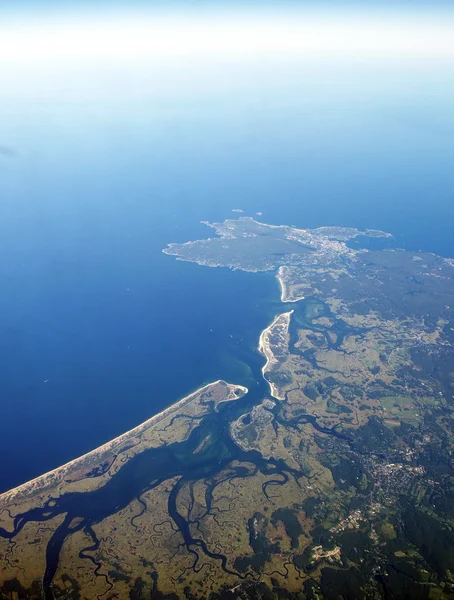 Восточное побережье США (Хэмптон Бич) сверху — стоковое фото