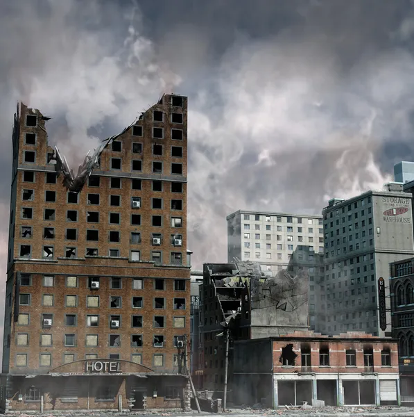 Городское разрушение — стоковое фото