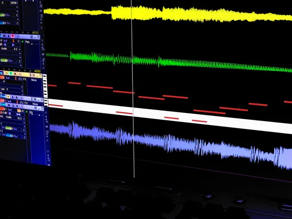 Цифровая звуковая рабочая станция — стоковое фото