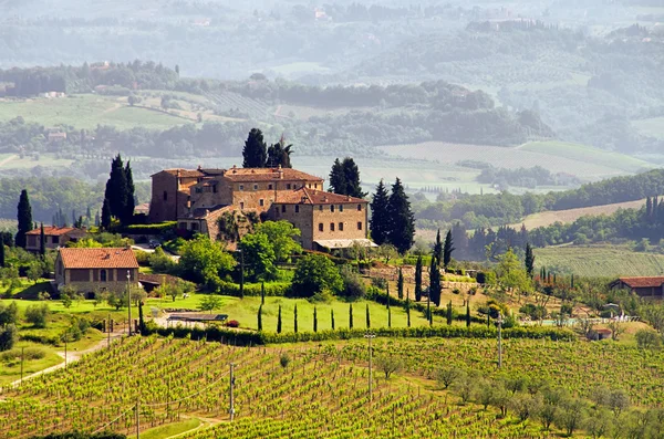 San Quirico d'Orcia, Tuscany, Italy — стоковое фото