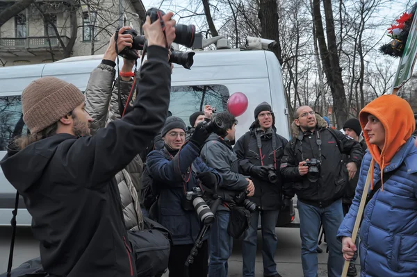 Совещание, организованное оппозиции в Петербурге Лицензионные Стоковые Изображения