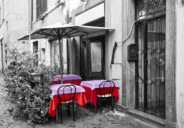 Терраса ресторана на улице Стоковое Изображение