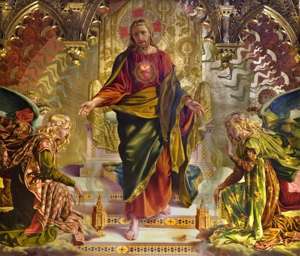 Иисус от Сиены Церковь Святого Франциска Стоковая Картинка
