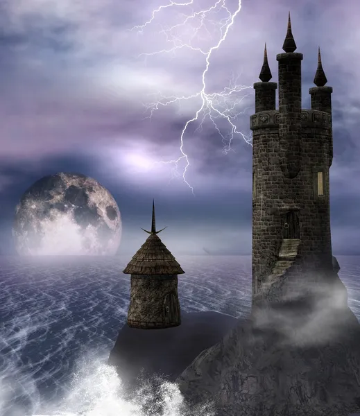 Темная башня — стоковое фото
