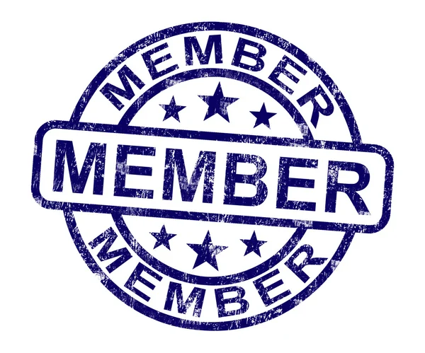 Член марка показывает членства регистрации и подписки — стоковое фото