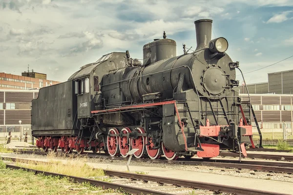 Старый паровой поезд — стоковое фото