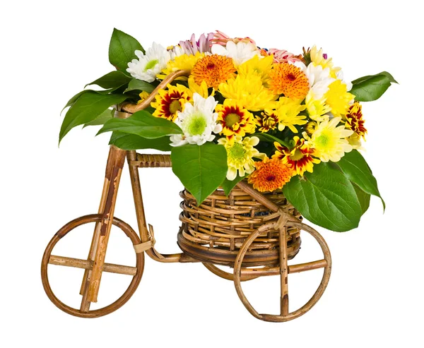Декоративные велосипедов Ваза с цветами Стоковое Изображение