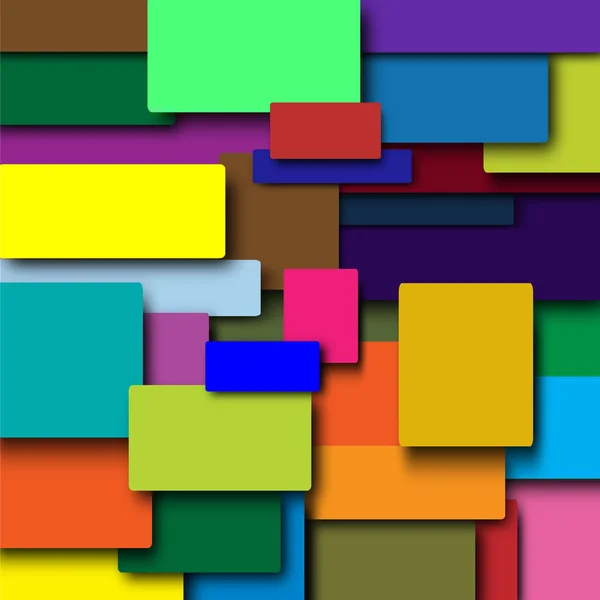 На фоне цветных квадратов — стоковое фото