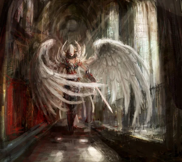 Ангел девушка киборг Лицензионные Стоковые Фото
