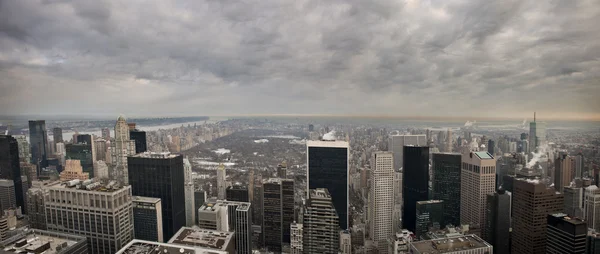 Вид города Нью-Йорка от здания Рокфеллер — стоковое фото