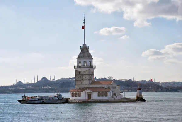 Девиц башня Стамбул Турция Стоковое Изображение