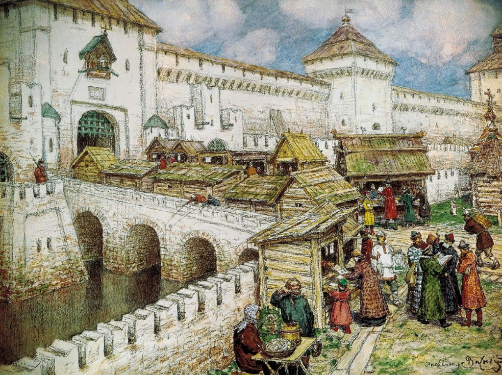 Книжные лавки на Спасском мосту, 17 век