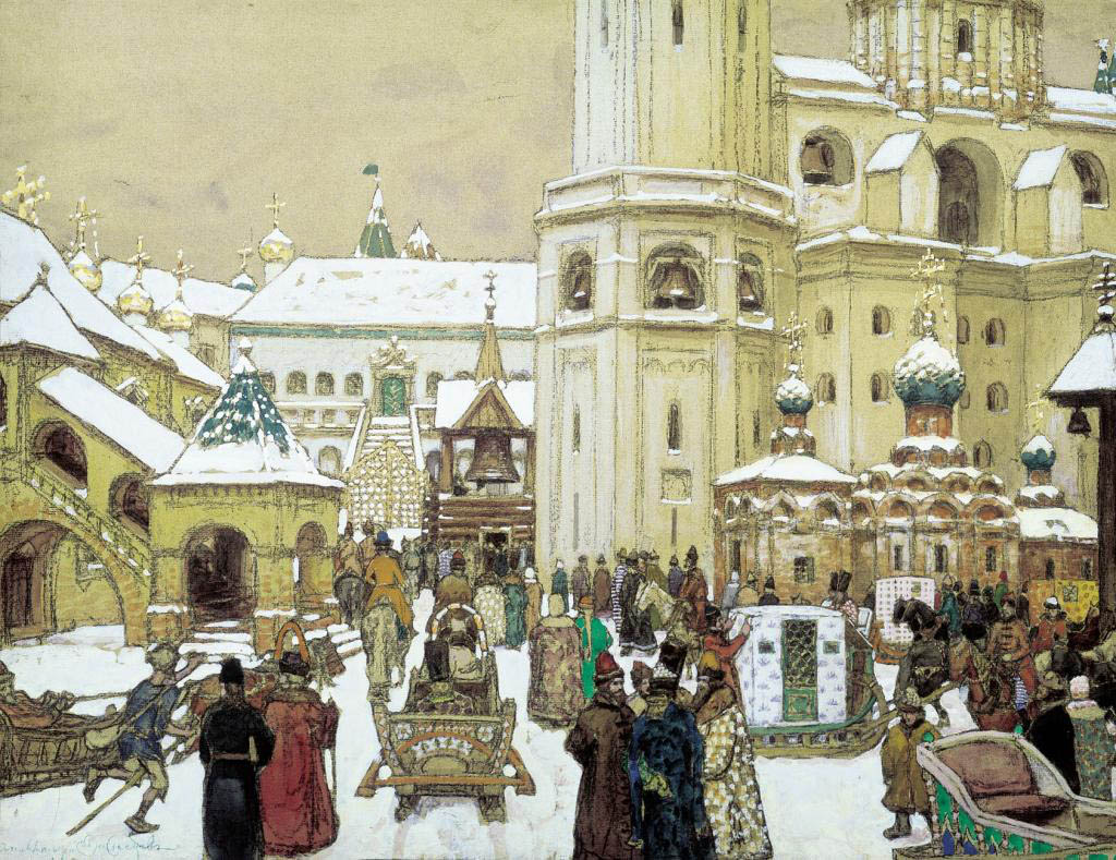 Площадь Ивана Великого в Кремле, 17 век.