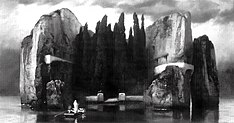 Arnold Böcklin - Die Toteninsel - Version 4 sw.jpg