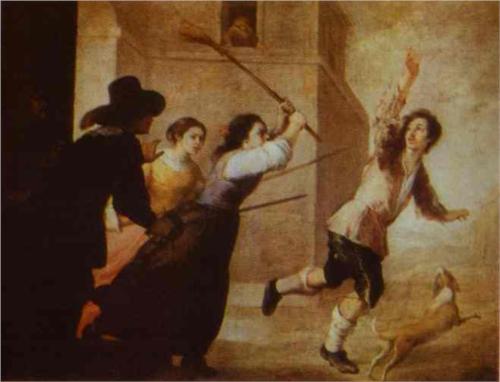 Изгнание блудного сына. Бартоломей Мурильо. 1660