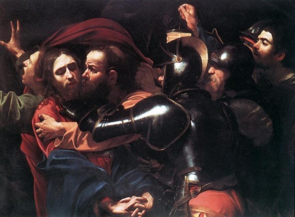 «Поцелуй Иуды», Микеланджело Меризи да Караваджо