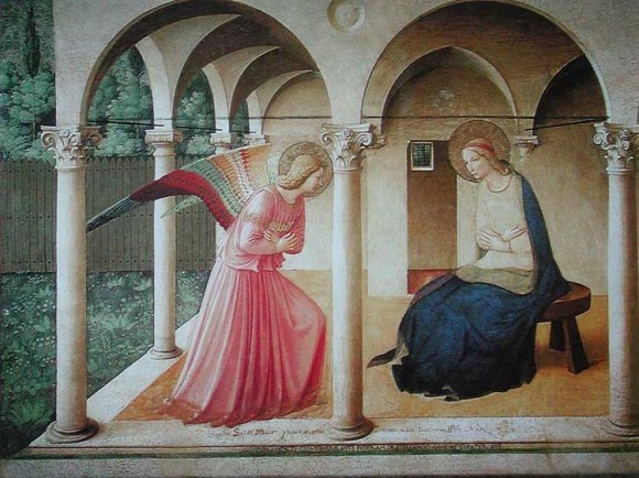 Фра Беато Анджелико. 1450 г. Фреска из монастыря Сан Марко, Флоренция