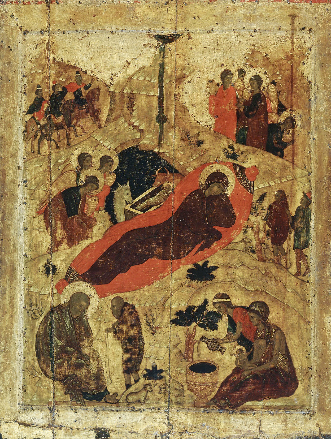 Икона из праздничного чина Благовещенского собора Московского Кремля 1405г.
