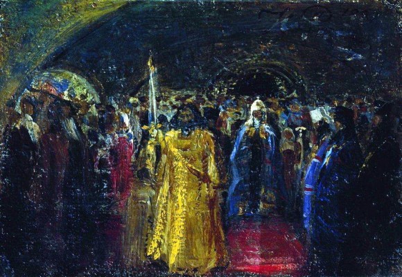Выход патриарха Гермогена. 1881