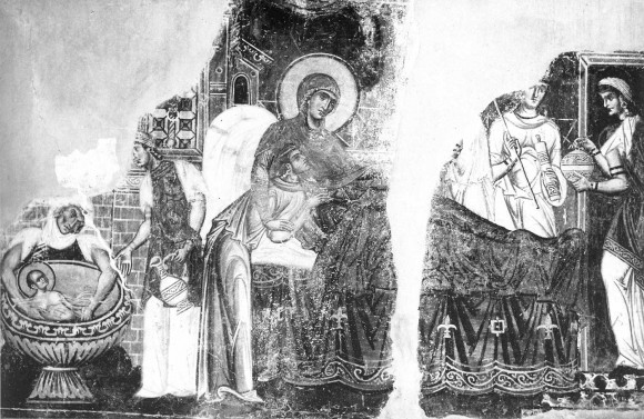Фреска церкви св.Пантелеимона в Нерези. 1164 г. Македония
