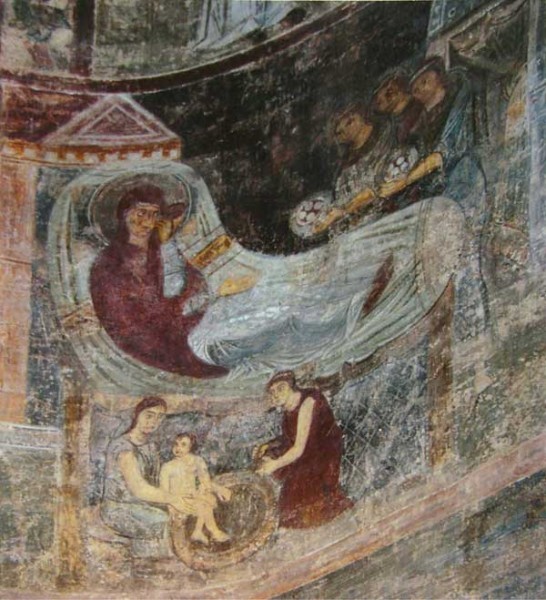 Фреска придела св.Иоакима и Анны в Киевском соборе Св. Софии. XI в. Киев