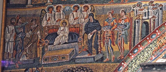Мозаика арки базилики Санта Мария Маджоре. 432-440 г. Рим. Фрагмент