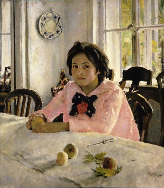 Девочка с персиками. 1887. Холст, масло. 91 × 85. Третьяковская галерея